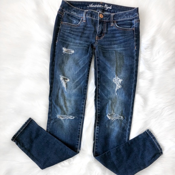 American Eagle Low Rise Stretch Denim Jeggings - Picture 1 of 7